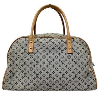 Louis Vuitton Pre-owned Vintage Handtas - Dames - Pre-owned - Beige - Maat: ONE Size Katoen