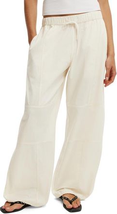 Cotton On Womens Jackson Utility Pant in Vanilla at Nordstrom, Size 12