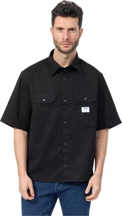 HUGO BOSS Heren, Overhemden, Zwart, Maat: XS Katoen