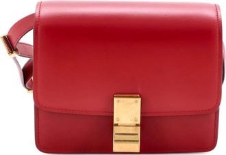 Celine Classic Box Bag Smooth Leather Small crossbody bag - Rood