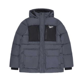 Reebok Heren RB1577 Donzen Jas (Houtskool)