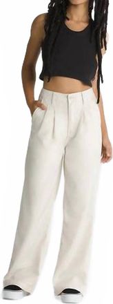 Vans Alder Relaxed Pleated Pants In Turtledove