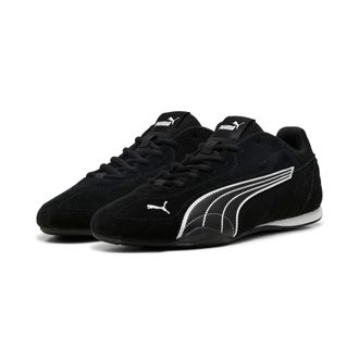 Puma Sneaker PUMA CATCH SD, Damen, Gr. 42,5, schwarz-weiss (puma schwarz, puma wei&szlig;), Leder, unifarben, Schuhe Sneaker, mit Gummilaufsohle, mit SOFTFOAM+ I