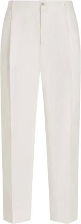 Dolce & Gabbana Pantaloni affusolati in lino - Bianco