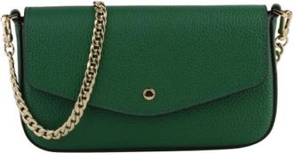Pourchet Pochette Emeraude - Dames - Clutches - Groen - ONE Size - Leer - Tassen