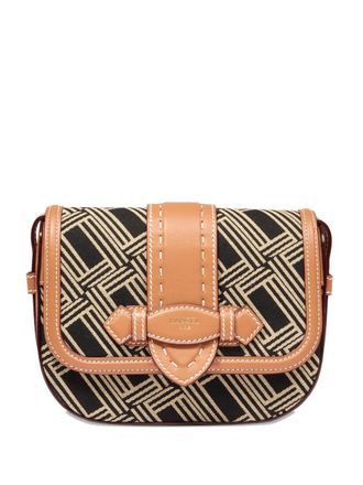 Lancel Sienna geometric-pattern cross body bag - women - Leather/Polyester/Nylon - One Size - Brown