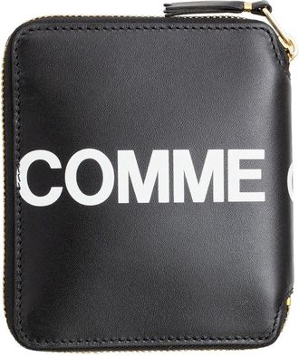 Comme Des Gar&ccedil;ons Leren Portemonnee met Rits - Heren - Portefeuilles - Zwart - ONE Size - Leer - Accessoires