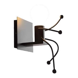 OEM 1 Aplique De Pared, Casquillo E27, Metal, Estilo Hombrecito, Para Sal&oacute;n O Dormitorio