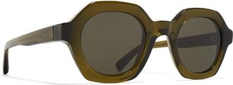 Mykita Teshi zonnebril in C Peridot - unisex - Zonnebrillen - Groen - 47 MM - Accessoires