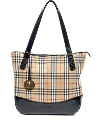Burberry 2000 Haymarket tote bag - Brown
