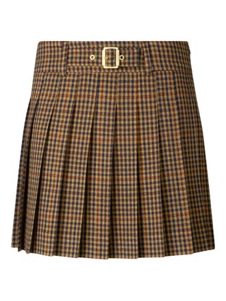 Liu Jo Geruite mini-rok - Beige