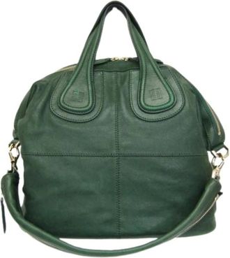 Givenchy Pre-owned Handbags, female, Green, Size: ONE SIZE Pre-owned Nightingale Medium Handbag