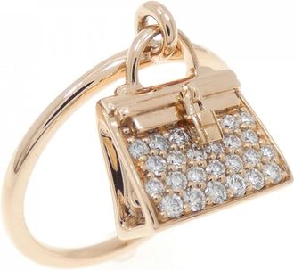 Herm&egrave;s Pink Gold Pink Gold (18K) Band Ring (Pre-Owned)