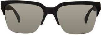 Rag & Bone 58mm Rectangular Sunglasses in Matte Black at Nordstrom Rack