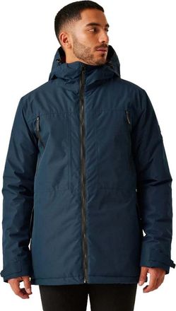 Regatta Mens Larrick II Waterproof Jacket - Navy/Fox - XL