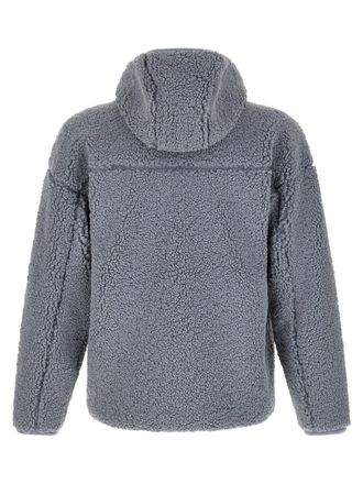 Diesel Teddy-Effect Fleece Hoodie - Gray