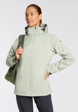 Killtec Funktionsjacke KILLTEC KOS 133 WMN JCKT, Damen, Gr. 34, helles salbei, Obermaterial: 100% Polyester, verstellbar mit Klettverschluss, Jacken Funktions