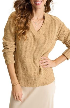 Tommy Bahama Malibu Chenille Sweater in Golden Honey at Nordstrom, Size X-Small