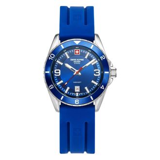 Swiss Alpine Military Sierra Horloge - Heren - Accessoires - Blauw - Maat: ONE Size