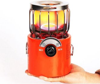 OEM Mini Estufa De Gas Port&aacute;til De 2000 W Para Acampar, Cocinar, Hacer Senderismo, Pescar En El Hielo, Acampar Y Hacer Mochilerismo, Color Naranja