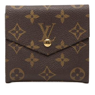 Louis Vuitton Brown Pvc Leather Wallet (Bi-Fold) (Pre-Owned)