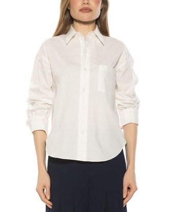Alexia Admor Tammi Linen-Blend Shirt