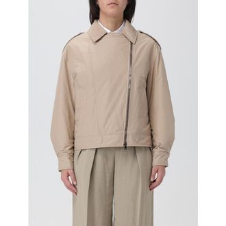 Brunello Cucinelli Womens Beige Lightweight Zip Jacket, Size 44