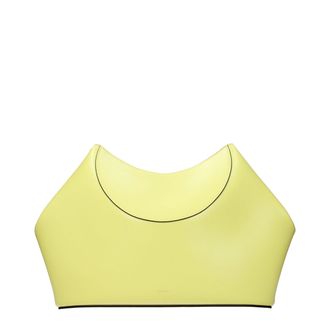 Givenchy Yellow Leather Clutch Womens Bag