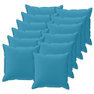 vidaXL Cuscino 12 Pz Houten Azzurro 50 X 50 Cm Poliestere Vidaxl