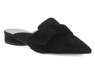 Koko + Palenki Womens Quantum Suede Mule In Black