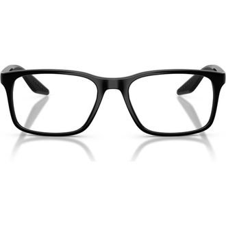 Prada 54mm Pillow Optical Glasses in Black at Nordstrom