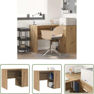 vidaXL vidaXL Scrivania per ufficio casa - Scrivania Rovere artigianale 102 x 50 x 75 cm Legno multistrato