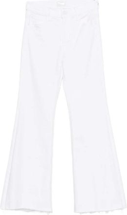 Mother Lil Doozy Fray Jeans - Dames - Wijde Broeken - Wit - W24 - Katoen - Broeken