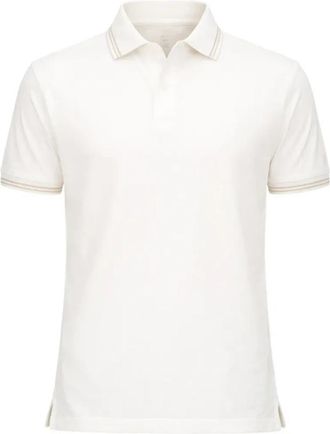 Emporio Armani Cotton Polo Shirt - Heren - Polos - Wit - 3XL - Katoen - Tops