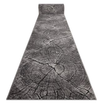 RugsX RugsX Silver Tronko Runner in Grey | Size: 100 cm x 440 cm