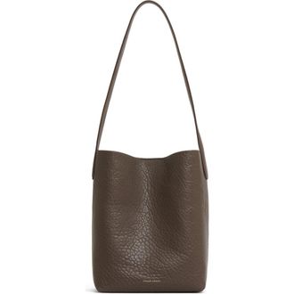 Mansur Gavriel Small Everyday Cabas Leather Tote in Ebony at Nordstrom