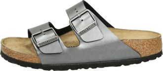 Birkenstock Klassieke Arizona Sandaal in Nabuk Leer - Heren - Sandalen - Grijs - 38 EU - Leer - Schoenen
