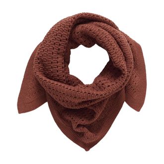 Part Two Phi Sjaal - Dames - Accessoires - Bruin - Maat: ONE Size Katoen