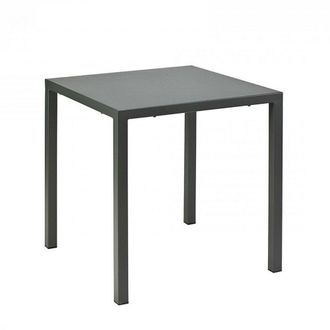 Konte Design Mesa metal antracita 70x70 cm, apilable