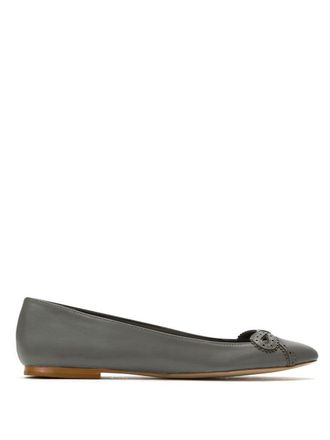 Sarah Chofakian leather ballerinas - women - Goat Skin - 36 - Grey