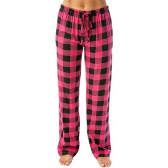 Generic Ladies Pyjama Bottoms With Pockets | Gingham Pyjama Pants Comfortable Checkered Printed Pants Elegant Sleep Pants Lightweight Pyjamas Pants Elasticate