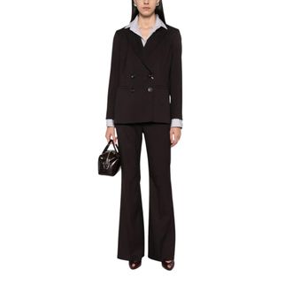Pennyblack Pbbpiovra Pantaloni a Palazzo - - Trousers - Donna - Marrone - S