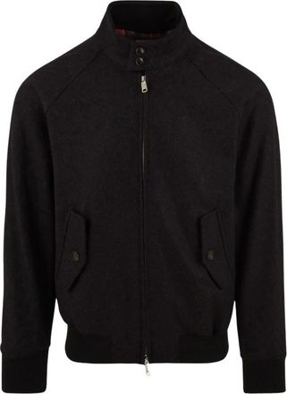 Baracuta G9 Melton Jas - Heren - Bomber jackets - Grijs - 3XS - Katoen - Jassen