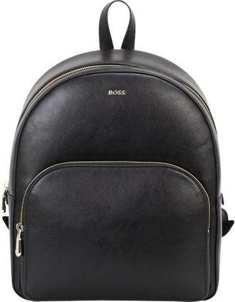 HUGO BOSS Numah Bonded Leather Backpack in Black at Nordstrom