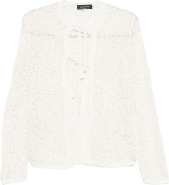 Fabiana Filippi Womens Openwork Cardigan