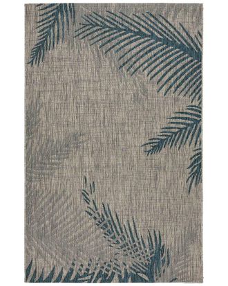 LR Home Lr Home Coastal Floral Indoor/Outdoor Performance Area Rug