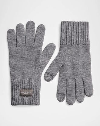 Rag & Bone Blake Wool-Blend Tech Gloves