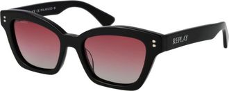 Replay Black Acetate Womens Sunglasses