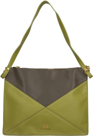 La Carrie Angle Emy Shopper - Dames - Schoudertassen - Groen - ONE Size - Leer - Tassen