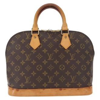 Louis Vuitton Alma Monogram Canvas Brown Canvas Handbag (Pre-Owned)